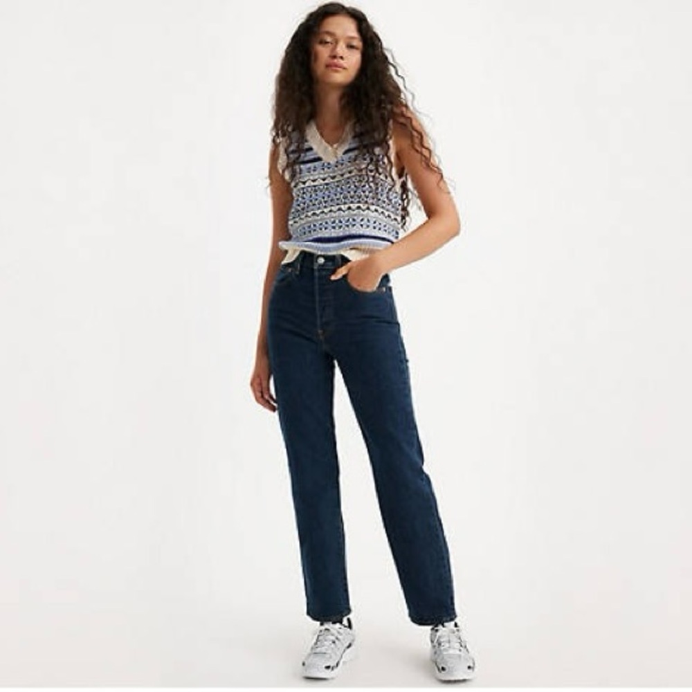 Levi’s Ribcage Straight Ankle Women's Jeans - Dark Stone wash - sz 27 x 29